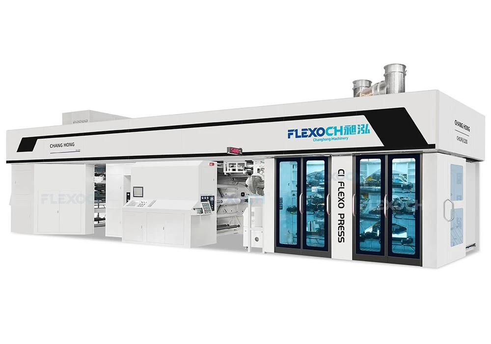 Gearless CI Flexo Printing Press 6 Colour Gearless CI Flexo Printing Press 6 Colour